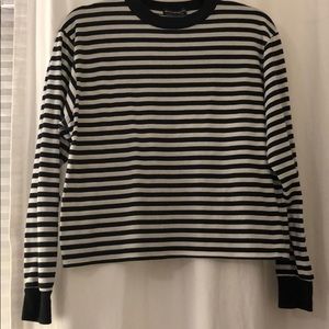long sleeved striped tee